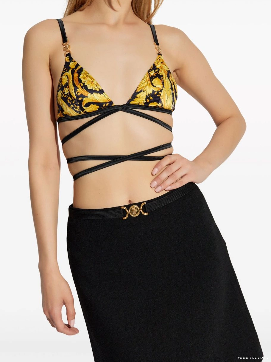Affordable Versace top Women cropped Barocco-print 0706